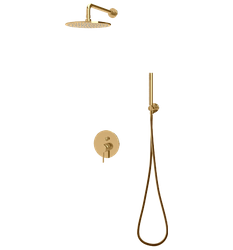 Zestaw prysznicowy podtynkowy kompletny Y SYS Y19, złoto połysk