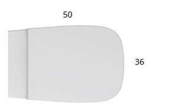 Misa wc wisząca Globo Genesis z deską wolnoopadającą, kolor