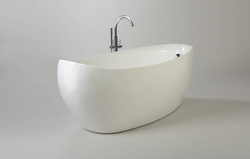 WANNA WOLNOSTOJĄCA RAVON AMBIENTE KOMPOZYT QUALTEC, BIAŁY POŁYSK