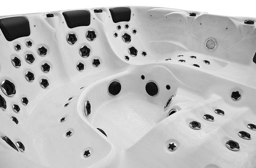 WANNA ZEWNĘTRZNA Z HYDROMASAŻEM AQUAPEUTIC 1662, 4-osobowa 200x200x80 cm, z obudową