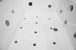 WANNA SPA Z HYDROMASAŻEM JACUZZI AQUAPEUTIC AQ-197 2-osobowa NERO 180x120x59cm