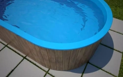 Basen zewnętrzny/ogrodowy 4,0x2,4x1,12 m, odporny na UV