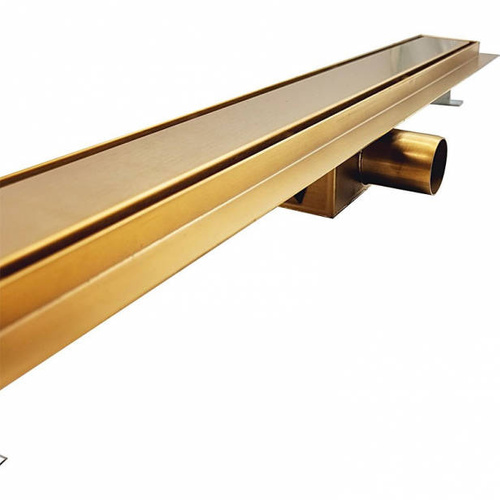 Odpływ liniowy SANITLINE złoty (MOSIĄDZ) 2w1 80 CM