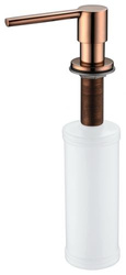 Zestaw promocyjny Bateria kuchenna Art Platino Bergen Inox z wyciąganą wylewką + dozownik Premium Inox, różowe złoto