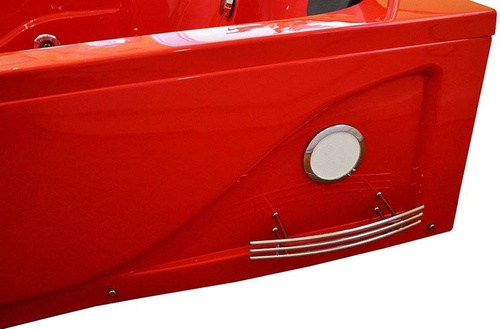 WANNA SPA Z HYDROMASAŻEM JACUZZI AQUAPEUTIC AQ-631 TOP, 2-osobowa 180x120x54 cm. prawa, czerwona