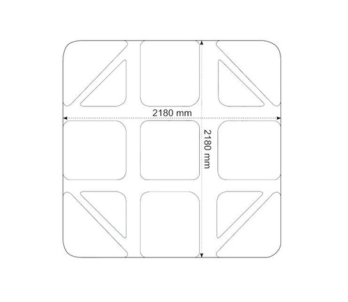 WANNA ZEWNĘTRZNA Z HYDROMASAŻEM AQUAPEUTIC 1346 STANDARD+ 5-osobowa 220x220x96cm