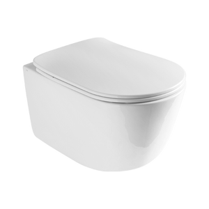 Misa wisząca WC z deską wolnoopadającą Axa EVA, czarny mat