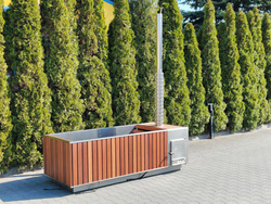 Wanna ogrodowa / zewnętrzna RavonSpa Stal Nierdzewna 2325 x 940