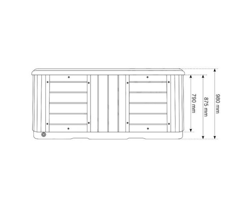 WANNA ZEWNĘTRZNA Z HYDROMASAŻEM AQUAPEUTIC 1662, 4-osobowa 200x200x80 cm, z obudową