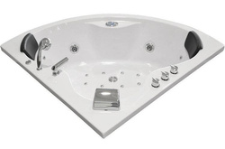 WANNA Z HYDROMASAŻEM NAROŻNA JACUZZI AQUAPEUTIC AQ-636, 2-osobowa 135x135x60 cm