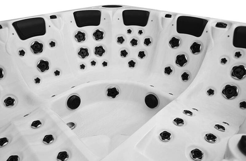 WANNA ZEWNĘTRZNA Z HYDROMASAŻEM AQUAPEUTIC 1662, 4-osobowa 200x200x80 cm, z obudową