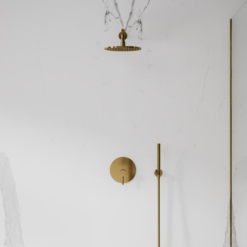 Zestaw prysznicowy podtynkowy kompletny Y SYS Y19, złoto połysk