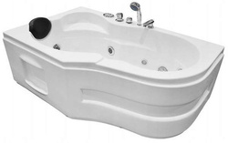 WANNA SPA Z HYDROMASAŻEM JACUZZI AQUAPEUTIC AQ-207, 1-osobowa 150x92 cm lewa