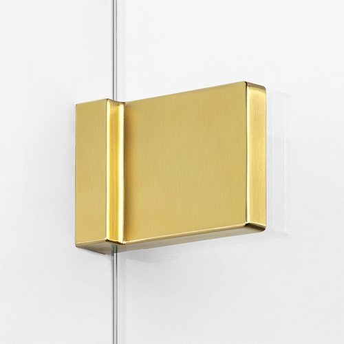 Kabina prysznicowa walk-in Avexa Gold 60x200 cm, szkło 6 mm, profil złoty.