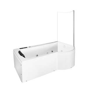 Wanna łazienkowa SPA z hydromasażem AQ-1684, 1-osobowa 170 x 85 x 195 cm, prawa