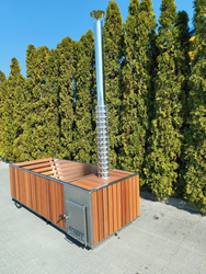 Wanna ogrodowa / zewnętrzna RavonSpa Stal Nierdzewna 2325 x 940