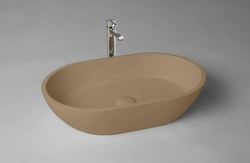 Umywalka nablatowa Ravon Space z korkiem klik-klak 54,5 x 35 x 14 cm, kolor mat