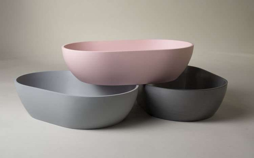 Umywalka nablatowa Ravon Space z korkiem klik-klak 54,5 x 35 x 14 cm, kolor mat