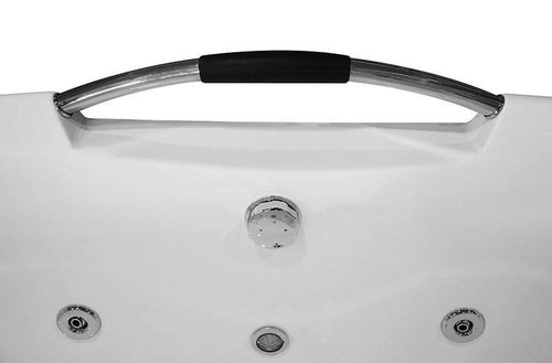 WANNA SPA Z HYDROMASAŻEM JACUZZI AQUAPEUTIC AQ-197 2-osobowa NERO 180x120x59cm