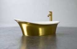 Umywalka Ravon Euphoria nablatowa 59x36,5x19 cm, bikolor PuroMetal mat lub połysk