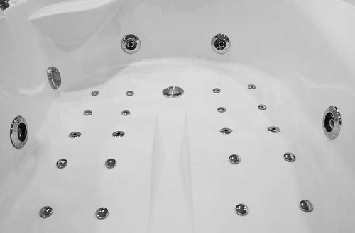 Wanna łazienkowa SPA z hydromasażem MO-631 PLUS, 2-osobowa 180x120x66cm lewa