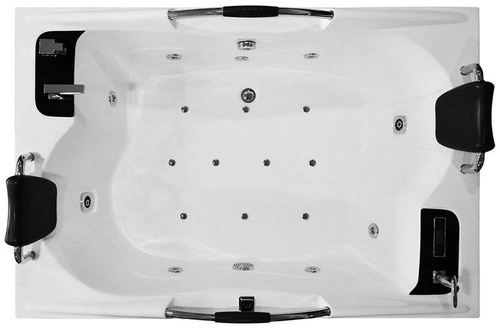 WANNA SPA Z HYDROMASAŻEM JACUZZI AQUAPEUTIC AQ-197 2-osobowa NERO 180x120x59cm
