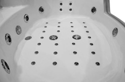 Wanna z hydromasażem narożna SPA AQ-1004 2-osobowa, 152x152x56 cm
