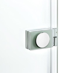 Parawan wannowy New Soleo łamany 100x140 cm, chrom, lewy lub prawy