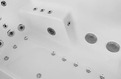 WANNA SPA Z HYDROMASAŻEM JACUZZI AQUAPEUTIC 0011A, 2-osobowa 180x90x70 cm 