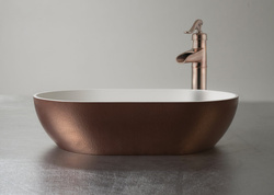 Umywalka Ravon Space nablatowa 54x33,5x13,5 cm, Bikolor Purometal