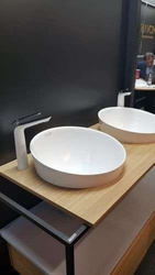 Umywalka wpuszczana w blat Ravon Saxo średnica 47 cm, bikolor personal