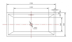 WANNA WOLNOSTOJĄCA SIRENA 21 170X80X60