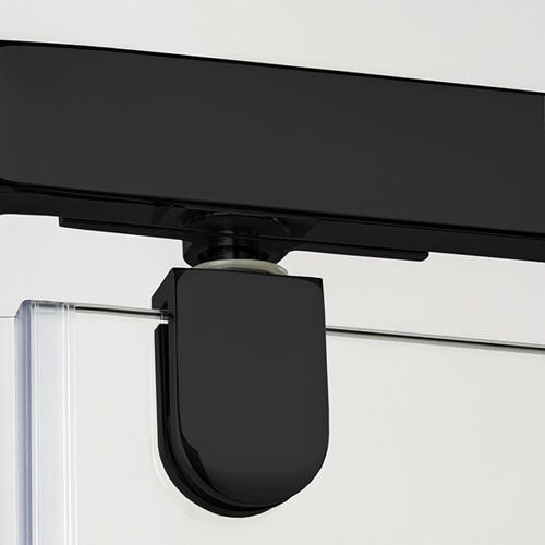 Kabina prysznicowa półokrągła New Komfort Black 80x80x195