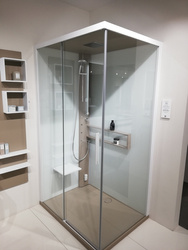 KABINA MASAŻOWO-PAROWA Novellini GLAX 2 2.0 2P 140x90 cm, DRZWI PRZESUWNE, TOTAL WHITE