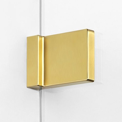 Kabina prysznicowa walk-in Avexa Gold 60x200 cm, szkło 6 mm, profil złoty.