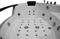 Wanna z hydromasażem narożna SPA AQ-1004 Turbo  2-osobowa, 152x152x56 cm