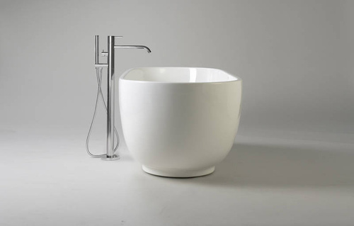 WANNA WOLNOSTOJĄCA RAVON MODERN KOMPOZYT QUALTEC, BIAŁY POŁYSK