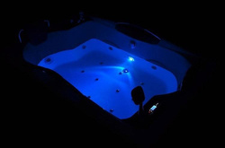 WANNA SPA Z HYDROMASAŻEM JACUZZI AQUAPEUTIC AQ-197 2-osobowa NERO 180x120x59cm