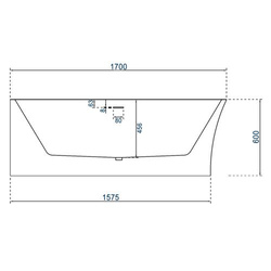 WANNA WOLNOSTOJĄCA SIRENA WALL 170X78X60, strona lewa