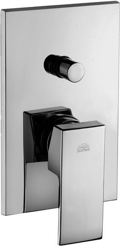 Kompletny system prysznicowy podtynkowy Elle z baterią 2-drożną, z deszczownicą 30x30 cm, czarny mat