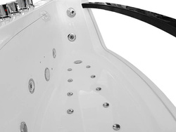 WANNA SPA Z HYDROMASAŻEM JACUZZI AQUAPEUTIC AQ-0076, 1-osobowa 170x85x59 cm, lewa