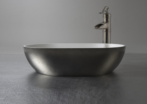 Umywalka Ravon Space nablatowa 54x33,5x13,5 cm, Bikolor Purometal