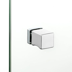 Parawan wannowy New Soleo łamany 100x140 cm, chrom, lewy lub prawy