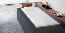 Wanna do zabudowy Novellini Calos 170x75 cm, biały połysk