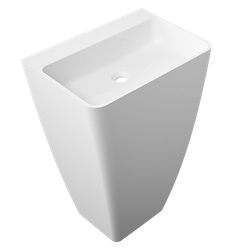 Umywalka wolnostojąca Marmite Ekwador 55x85x43 cm, bez otworu na armaturę