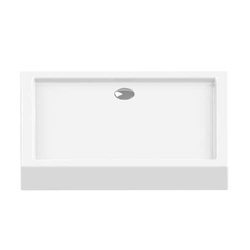 Brodzik Columbus z wypełnieniem styropianowym 120x80x14 cm, biały połysk