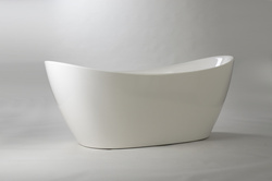 Wanna wolnostojąca Ravon Tulipano, biały połysk