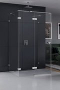 Kabina prysznicowa przyścienna Eventa 80x90x200 cm, srebrny, strona prawa lub lewa.
