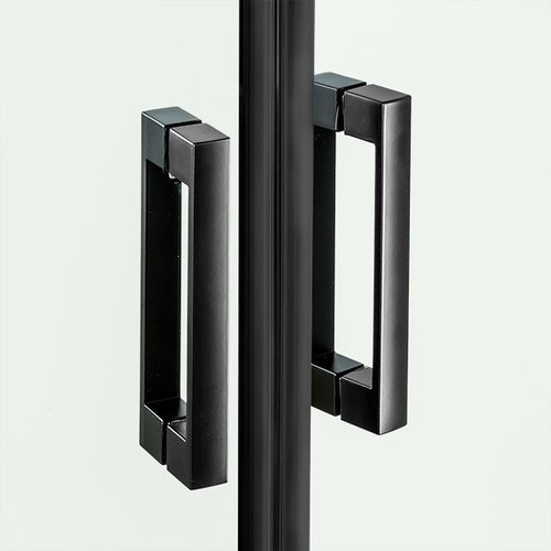 Kabina prysznicowa prostokątna New Renoma Black 100x80x195, lewa