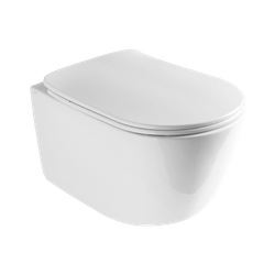 Misa wisząca WC z deską wolnoopadającą Axa EVA, biały połysk